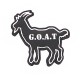 Patch Velcro G.O.A.T. - Noir - 