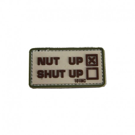 Nut Up Shut Up - Velcro patch - Coyote - 