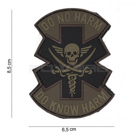 Do No Harm Velcro Patch - Brown - 