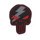 Punisher Thunder Velcro patch - Red - 