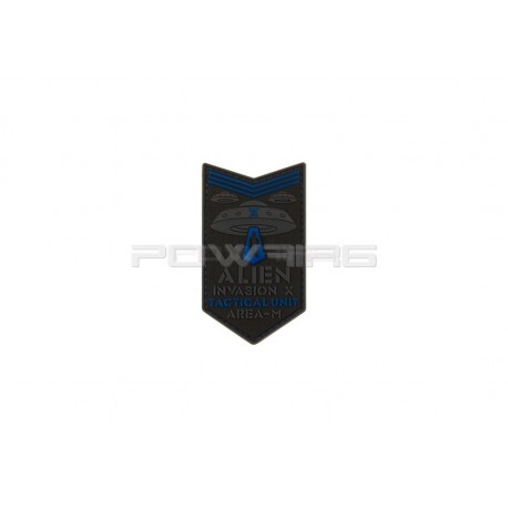 Alien Invasion Tactical Unit velcro patch - Blue - 