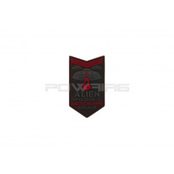 Alien Invasion Tactical Unit velcro patch - Red - 