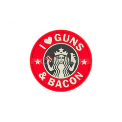 Guns and Bacon velcro patch - Red - 