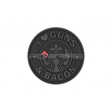 Guns and Bacon velcro patch - Black - 