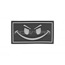 Evil Smiley velcro patch - Grey - 