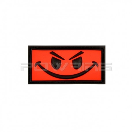 Patch Velcro Evil Smiley - Rouge - 