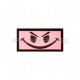 Evil Smiley velcro patch - Pink - 