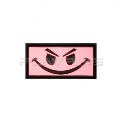 Evil Smiley velcro patch - Pink - 