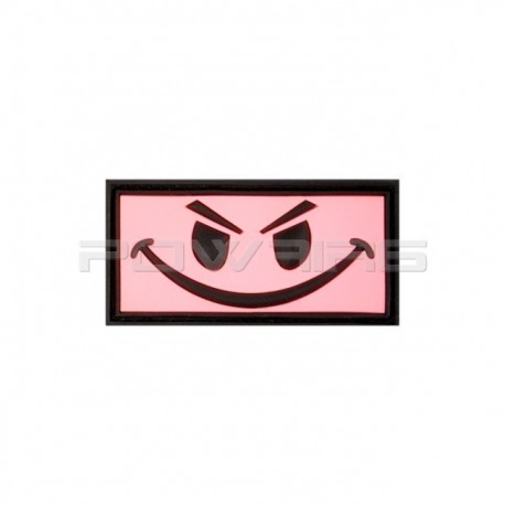 Evil Smiley velcro patch - Pink - 