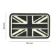 Great Britain Flag velcro patch - Phosphorescent - 