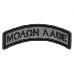 Molon Labe tab velcro patch - Grey - 