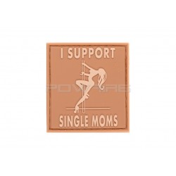 I Support Single Mums velcro patch - Desert - 