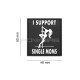 I Support Single Mums velcro patch - Black - 