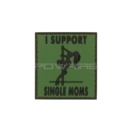 I Support Single Mums velcro patch - Forest - 