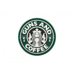 Guns and Coffee velcro patch - White - 