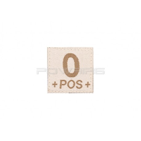 Patch velcro Groupe Sanguin desert - O+ - 