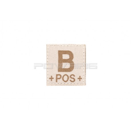 Bloodgroup velcro patch desert - B+ - 