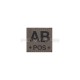 Bloodgroup OD velcro patch - AB+ - 