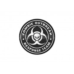 Zombie Outbreak velcro patch - White - 