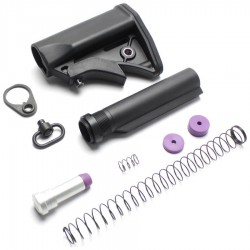 CYMA UCIW stock, 4 pos stock tube and recoil kit set for M4 CGS / MWS - 