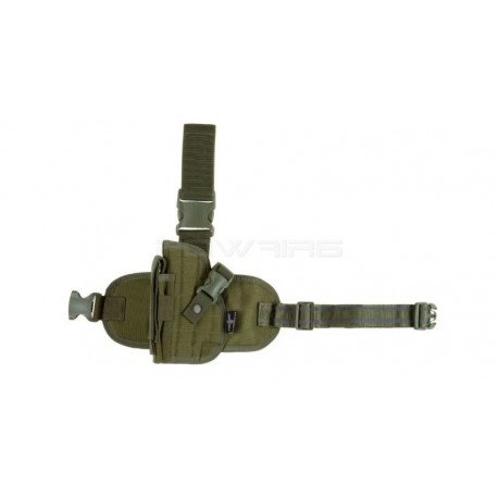 Invader Gear Holster de cuisse gaucher - Olive (OD) - 