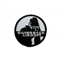 Patch Velcro Silverback Airsoft - Blanc - 