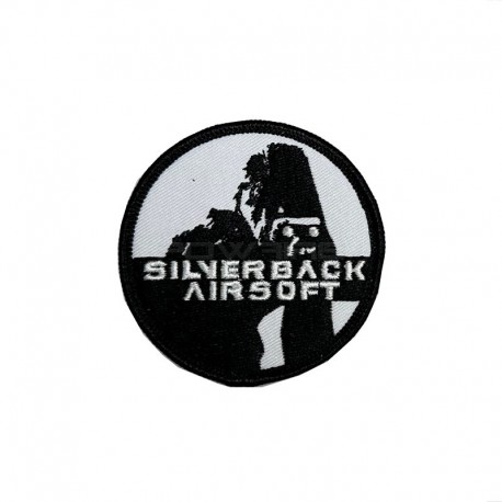 Patch Velcro Silverback Airsoft - Blanc - 