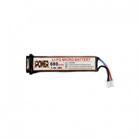 IPOWER Batterie AEP Li-Po 680mAh 7,4V 20C Micro