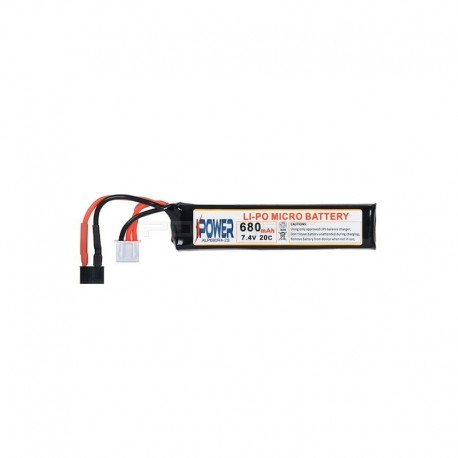 IPOWER Batterie AEP Li-Po 680mAh 7,4V 20C Micro - Deans