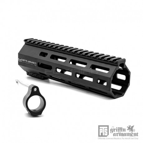 PTS Griffin Armament SR-Rigid M-Lok Handguard 7.5inch - Black - 