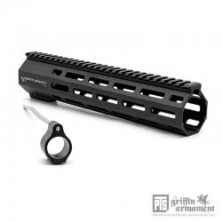 PTS Griffin Armament SR-Rigid M-Lok Handguard 10.5inch - Black - 