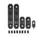 PTS EP Series - M-LOK Rail Cover 2 short & 2 Long Set - Black - 