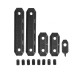 PTS EP Series - M-LOK Rail Cover 2 short & 2 Long Set - Noir - 