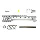 CTM tactical FUKU-2 CNC upper set - short cut out for AAP-01 - Silver / Silver