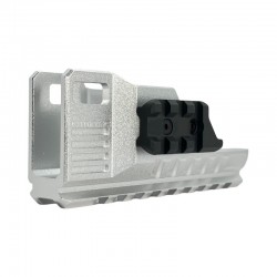 CTM Tactical Extended rail blast shield for AAP-01 - Silver - 