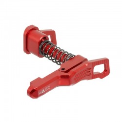 Maxx Model CNC advanced Magazine Release Style B for MTW M4 - Red