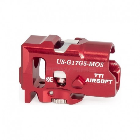 TTI INFINITY CNC TDC Hop-Up Chamber for G17 Gen5 MOS Umarex SRC - Red