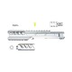 CTM tactical FUKU-2 CNC upper set - Long Normal for AAP-01 - Silver / Silver