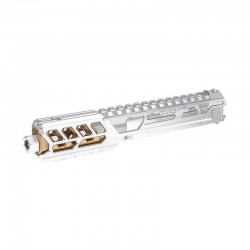 CTM tactical FUKU-2 CNC upper set - Long cut out for AAP-01 - Silver / Gold - 