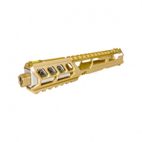 CTM tactical FUKU-2 CNC upper set - Long cut out for AAP-01 - Gold / Silver