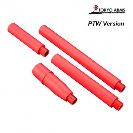 Tokyo Arms multi outer barrel pour M4 PTW - Rouge - 