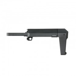 Double Eagle Crosse télescopique PDW pour AR15/M4 - Noir - 