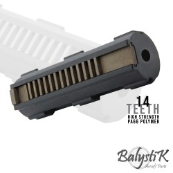 Balystik lightweight 14 teeth steel piston for AEG