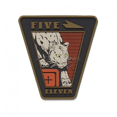 5.11 Mountain Lion Creep Velcro Patch - Black