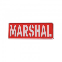 Patch velcro Marshal - Rouge / Blanc