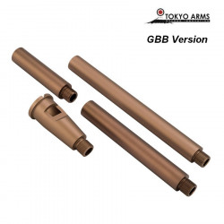 Tokyo Arms Multi-Length CNC Outer Barrel for GBB - Sand - 