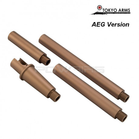 Tokyo Arms Multi-Length CNC Outer Barrel for M4 AEG - Sand - 