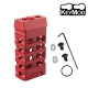 Grip avant court style VTAC KEYMOD (Ovale et Rouge) - 