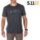 5.11 LEGACY TOPO Tee - Charcoal Heather - 