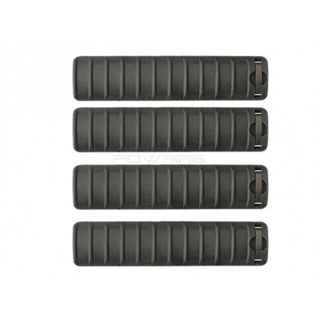 BIG DRAGON Knight type Ris rail panels set of 4 - Black - 